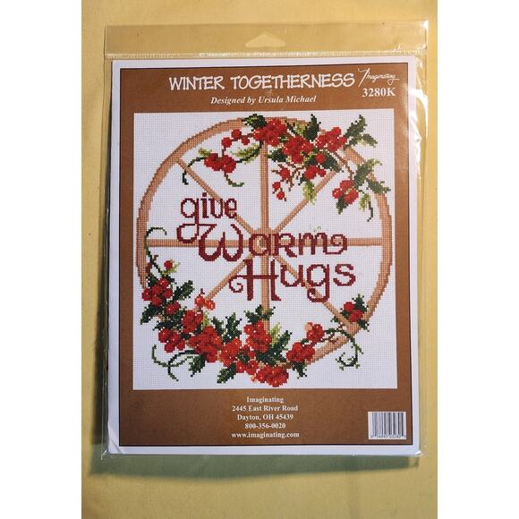 Winter Togetherness by‎ Imaginating cross stitch Complete Kit NEW - Picture 1 of 2